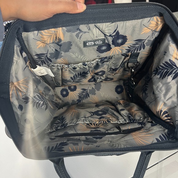 Lug Via 2 Womens Navy Multipurpose Pockets Detachable Strap Convertible Bag - Picture 9 of 13